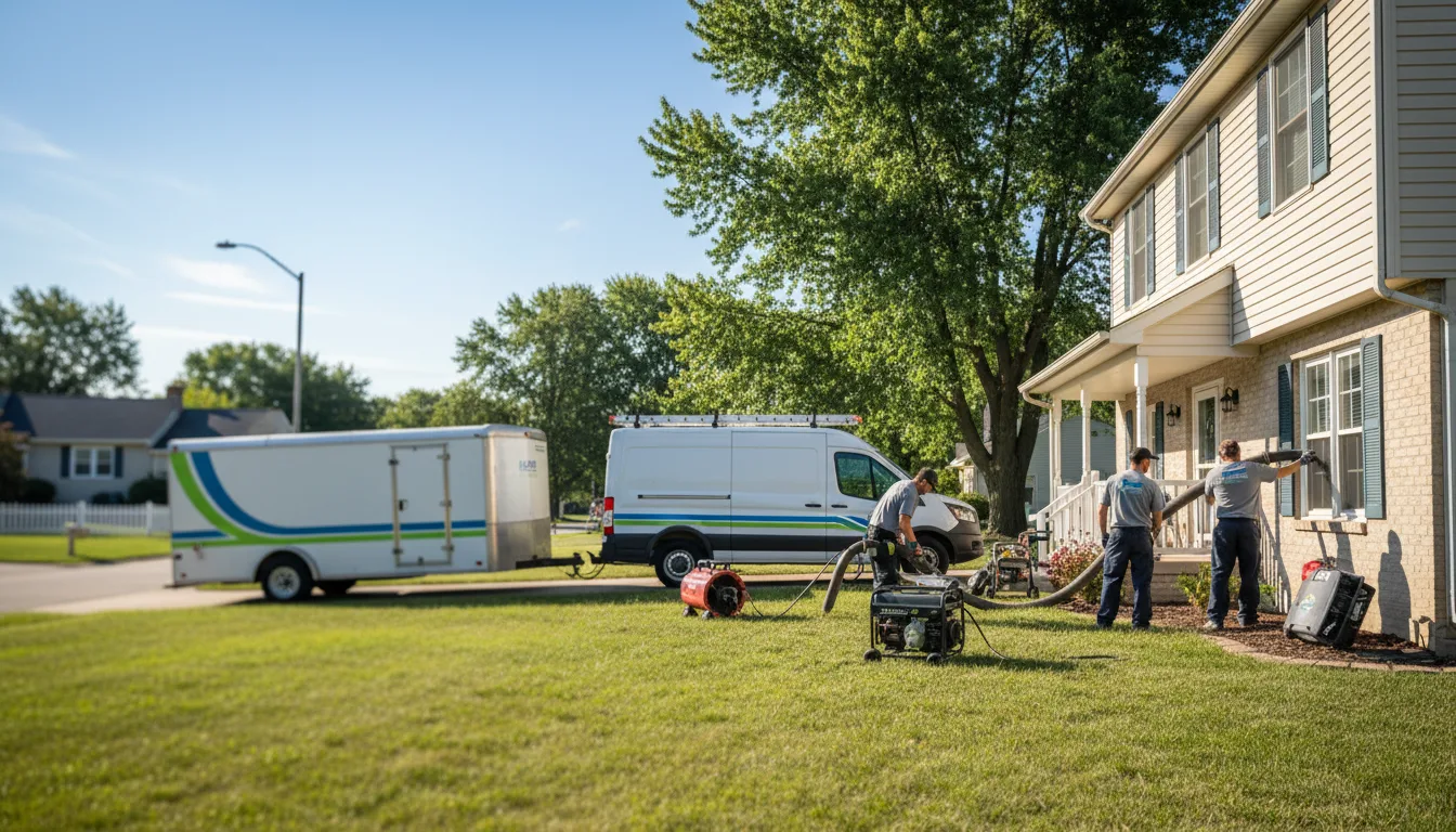 Flooded Basement Restoration And Cleanup With Repair in Brookfield, OH near me